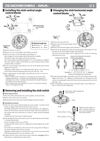 JRPROPO CNC Machined Gimbals Manual