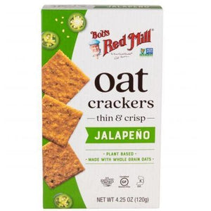 Bob's Red Mill Oat Crackers Jalapeno 4.25oz. - East Side Grocery