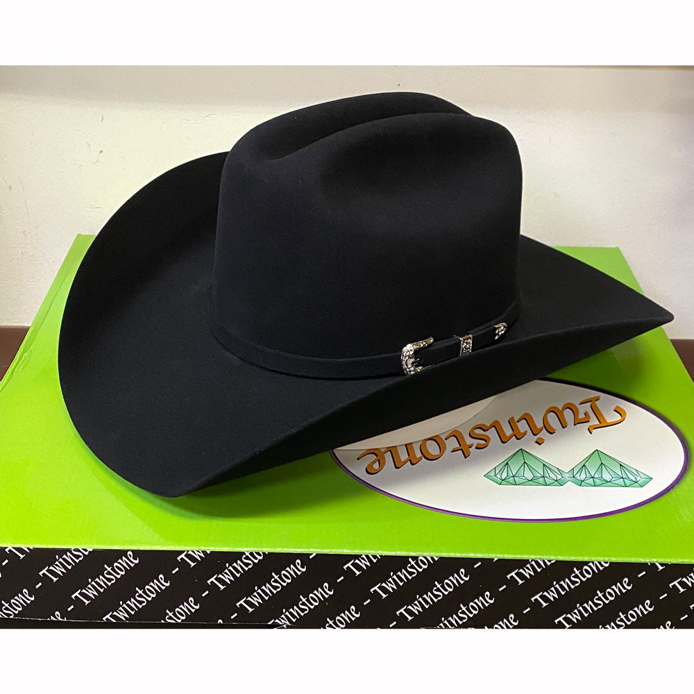 Twinstone 6X Cattleman Texas Junior Western Cowboy Hat Black | The Wire ...