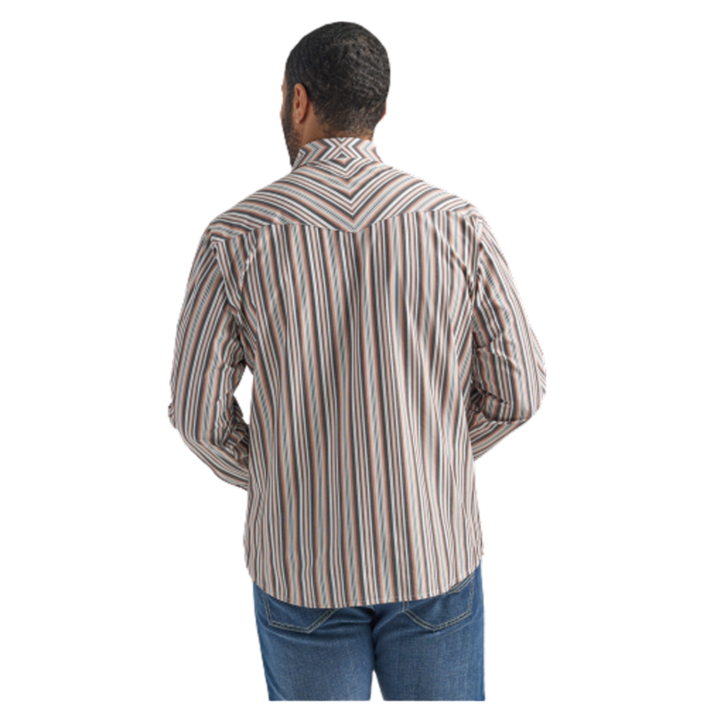 112324691 Wrangler Men's Silver Edition Long Sleeve Western Shirt - Co |  The Wire Horse