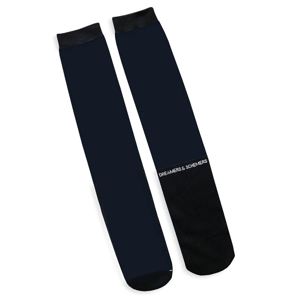 Dreamers & Schemers Simple Solids BLACK Socks with A Pair & A Spare
