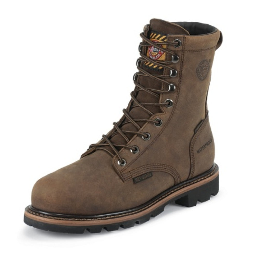 justin men's pulley soft toe boots