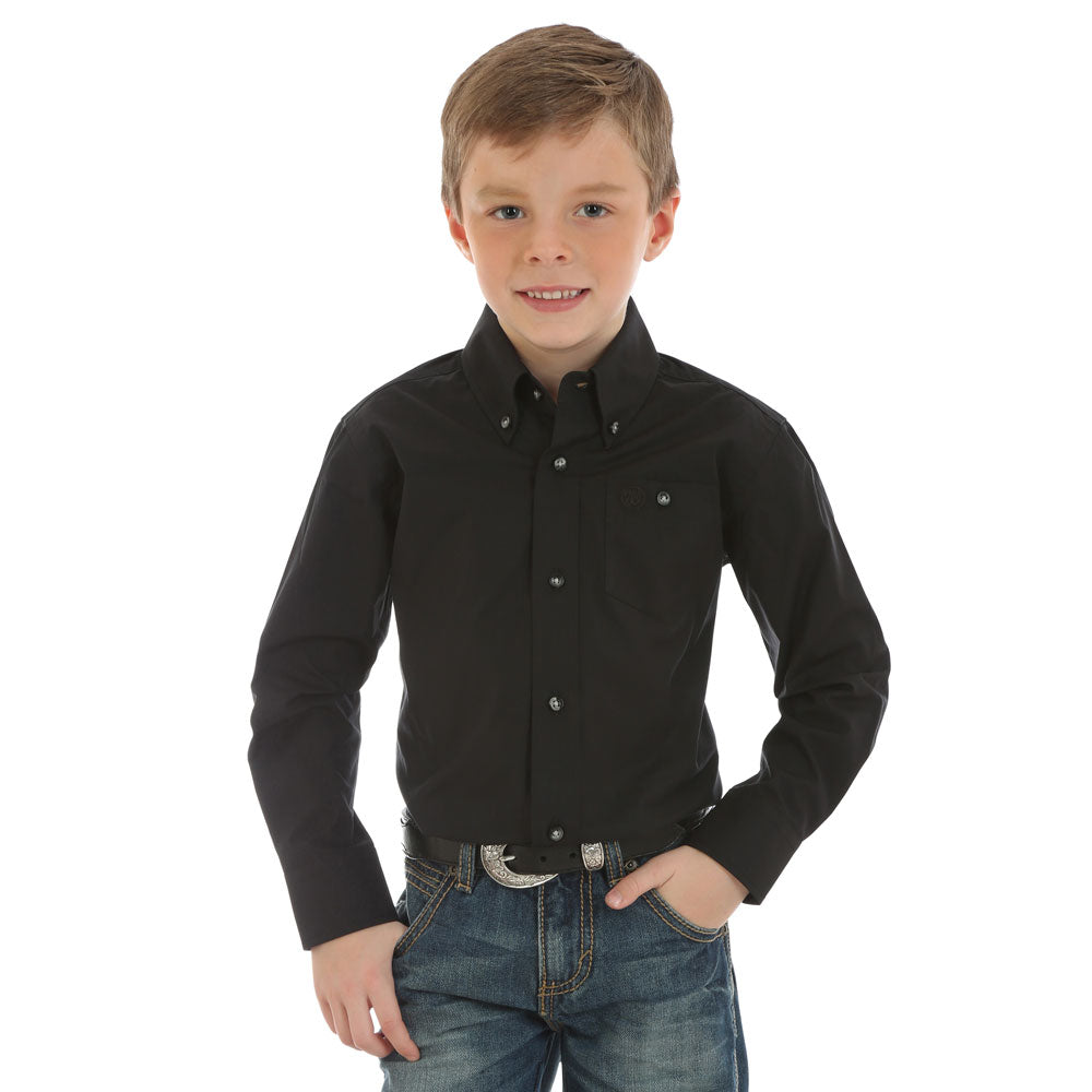 black long sleeve western shirt