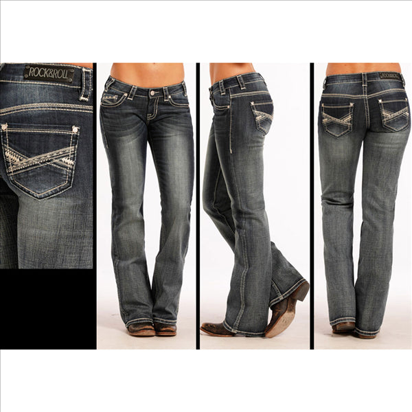 rock and roll boyfriend jeans