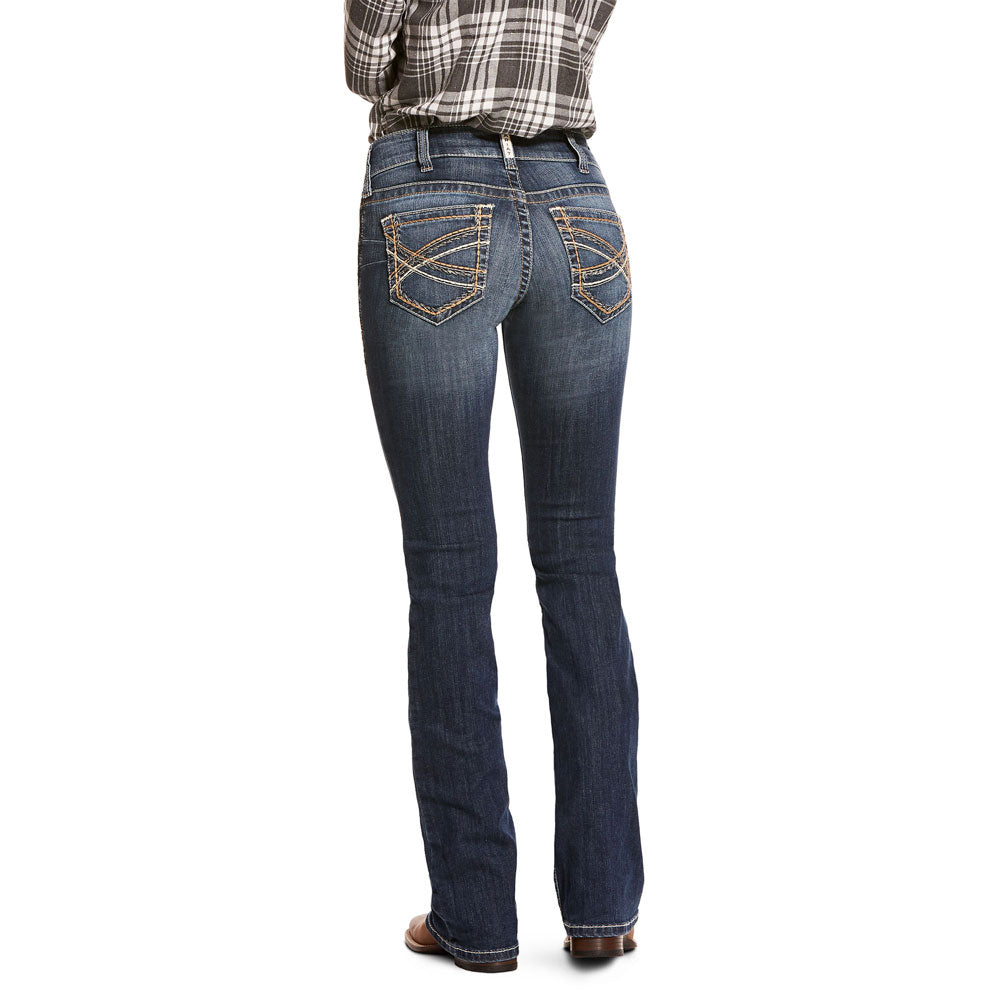 10025286 Ariat Women's R.E.A.L. Mid Rise Stretch Entwined Festival Boo |  The Wire Horse