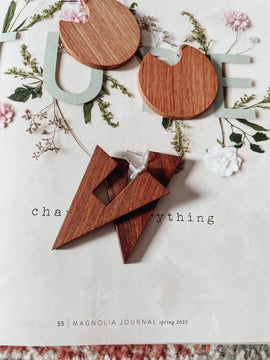 Days Go By Wooden Earring