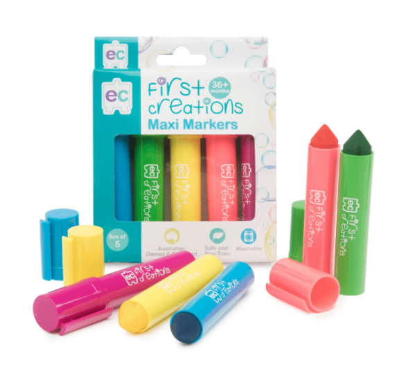 EC Coloured Markers - First Creations - Maxi - Box of 5