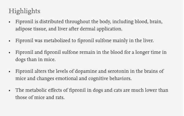 side effects of flea control dogs