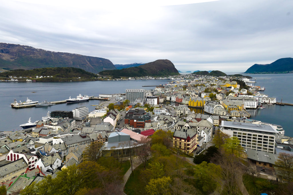 Image of a coastal city in Norway