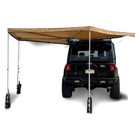 Back Side Of A Vehicle With A Morpho 270 Degree Awning Installed