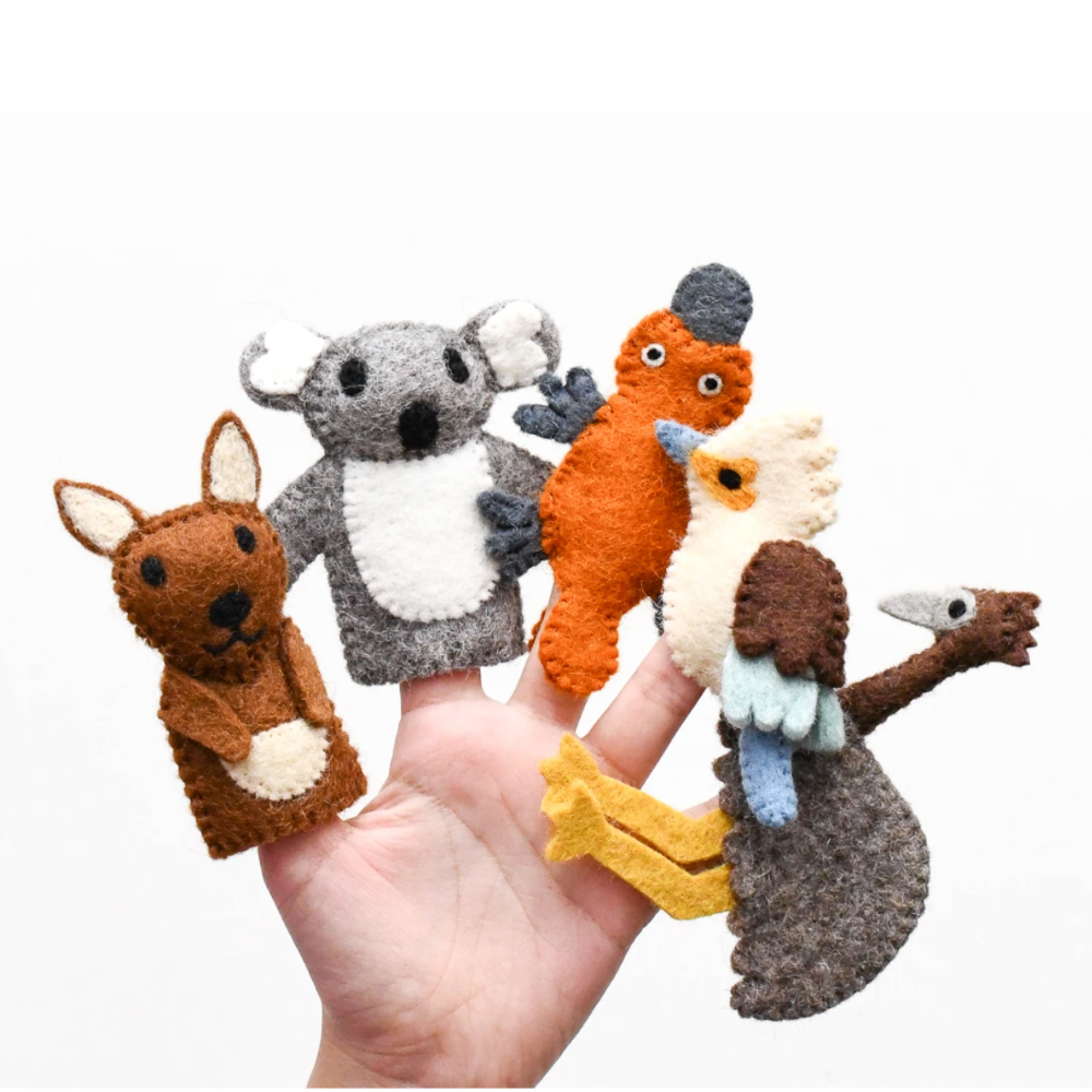 Australian Animal Finger Puppets Set