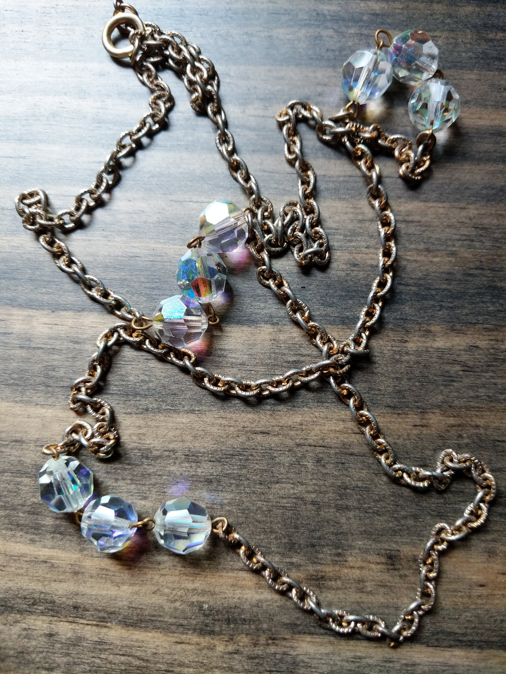 Vintage Necklace Aura Borealis Beads – Dirty 30 Vintage