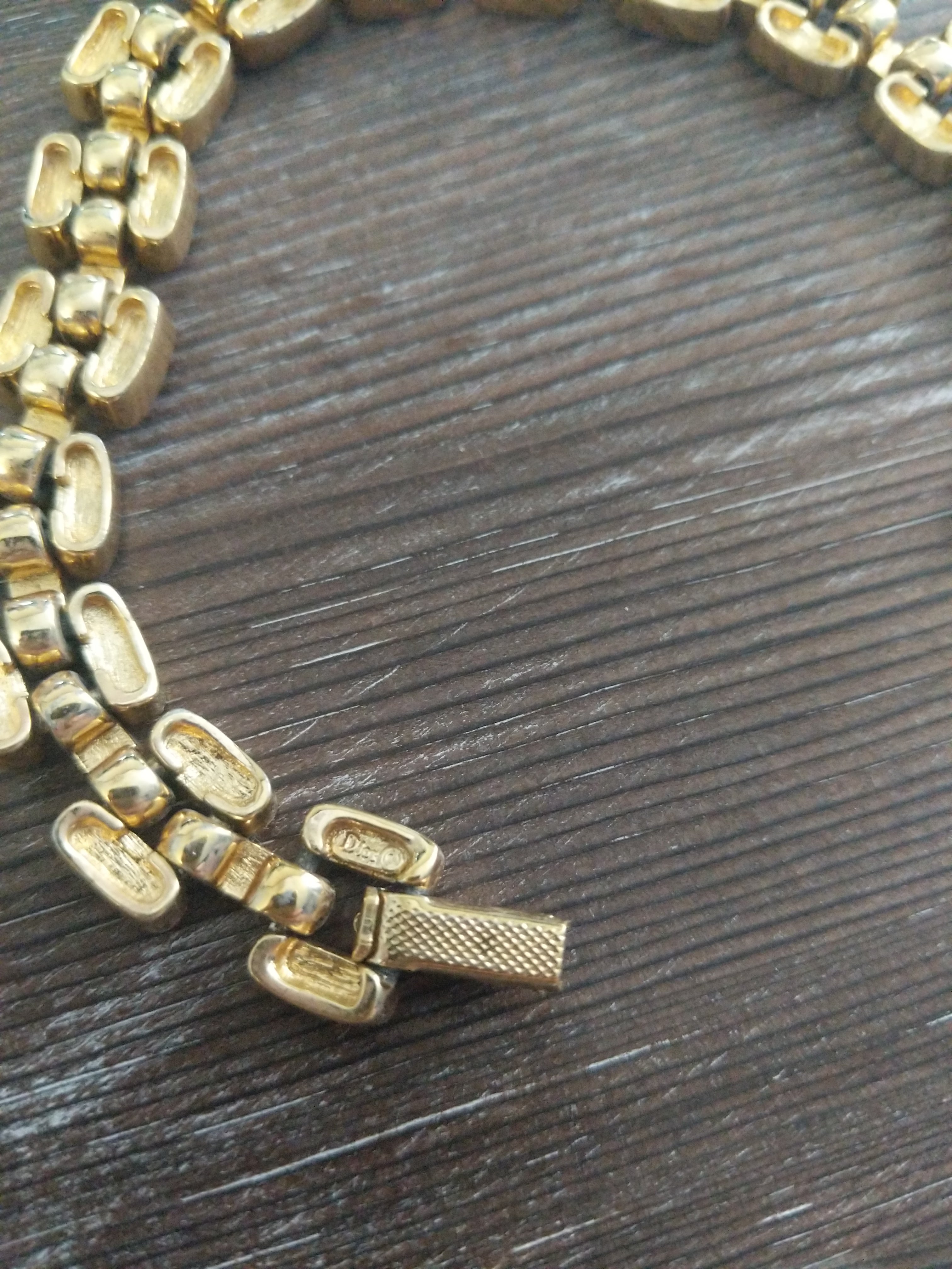 vintage christian dior bracelet with unbranded pouch Golden Metal  ref780185  Joli Closet