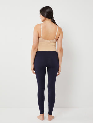 Spanx - High Waisted Look At Me Now Seamless Leggings - Port Navy