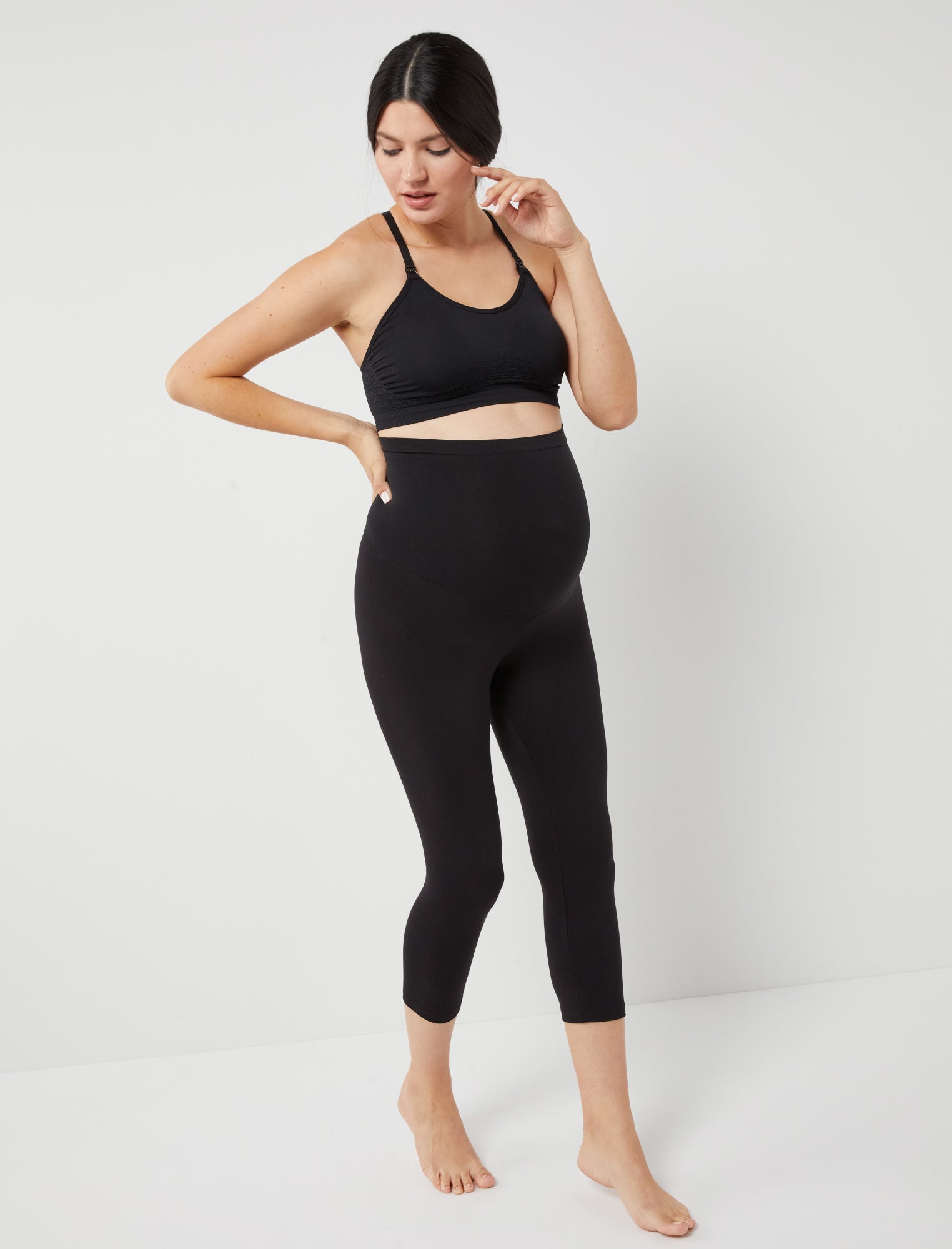 Beyond the Bump Spacedye Maternity Ankle Length Leggings - A Pea In the Pod