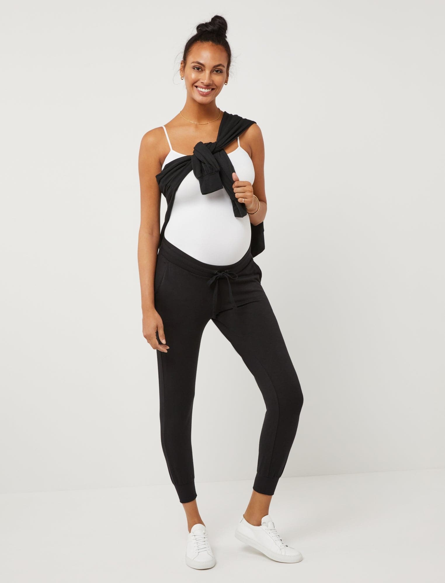  JOYSPELS Flare Maternity Leggings Over The Belly