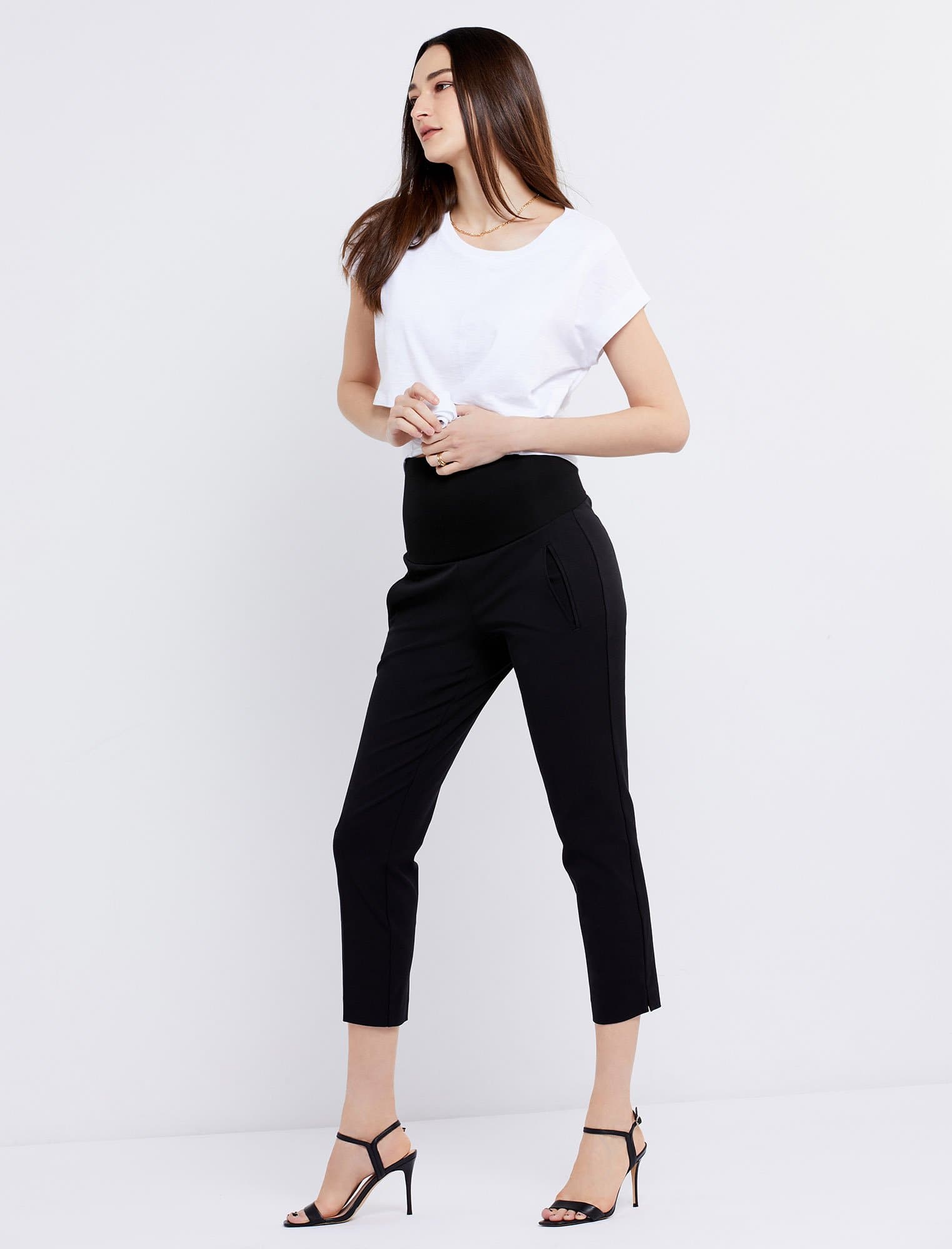 A Pea in the Pod Luxe Compression-Waist Postpartum Leggings - Macy's