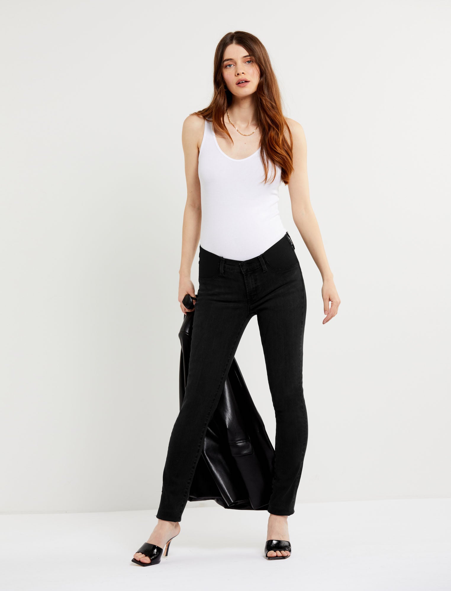 J Brand Side Panel Mama J Super Skinny Maternity Jeans - A Pea In the Pod