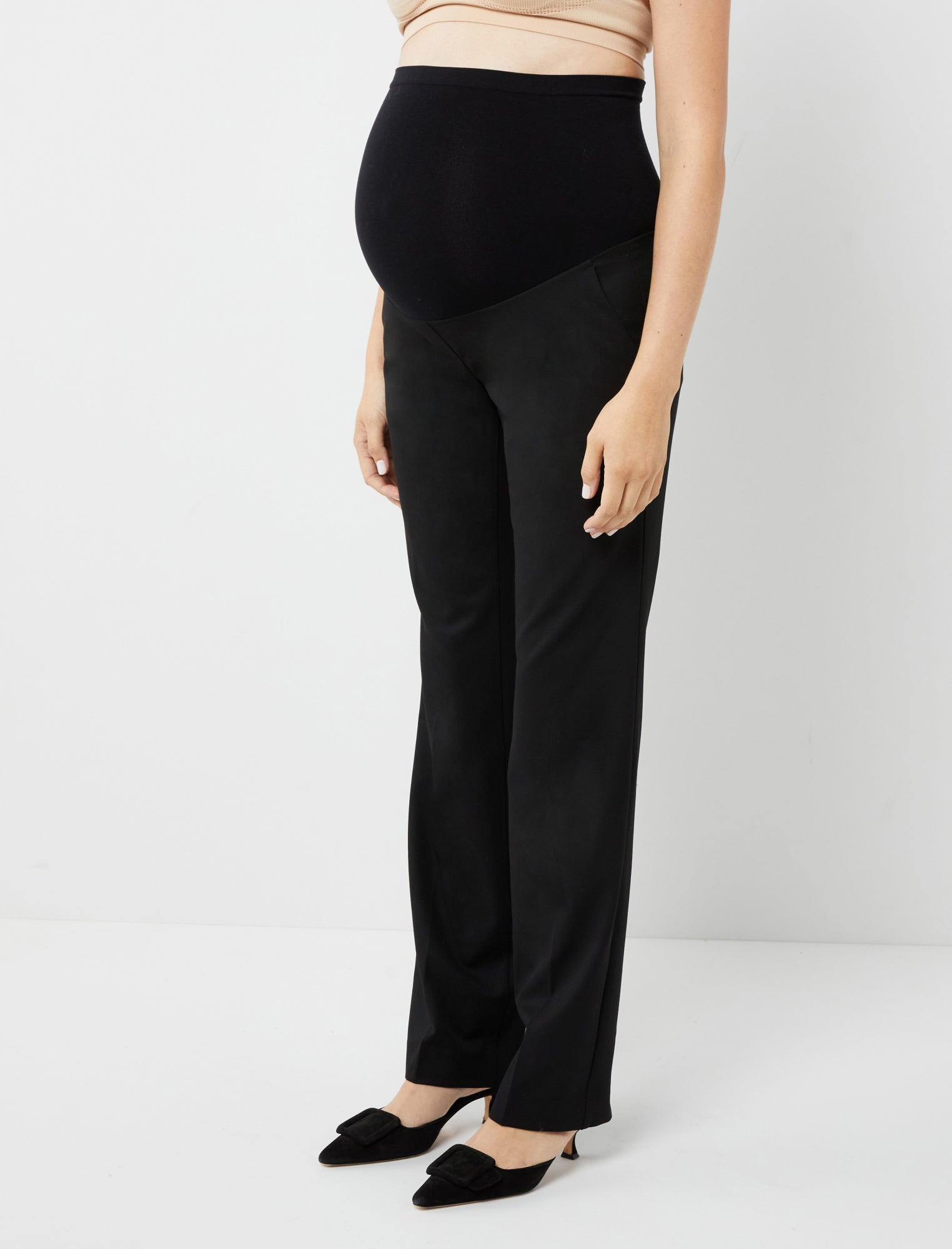 NEGJ Maternity Pants Comfortable Stretch Over Bump Women Pregnancy
