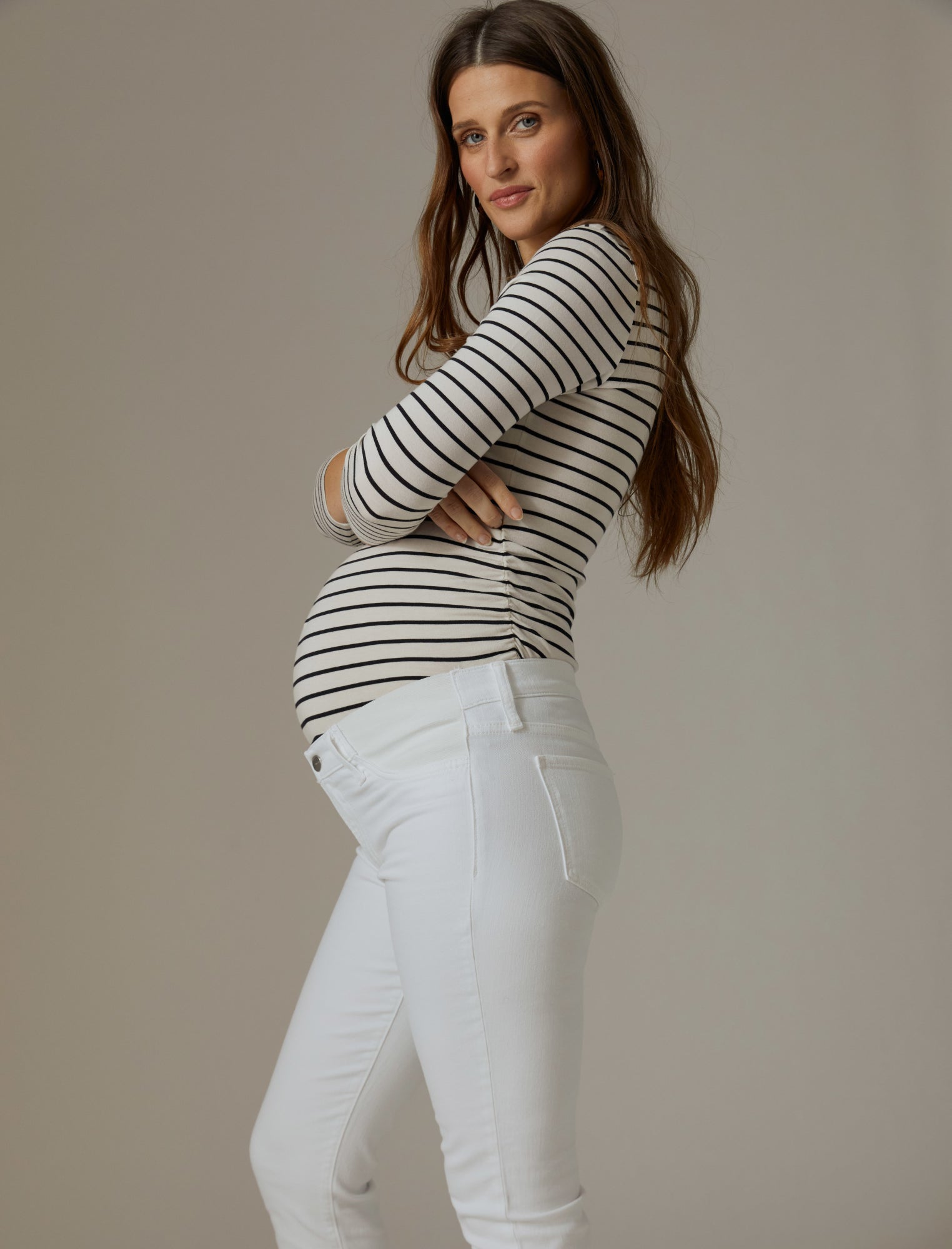 Paige Side Panel Boot Cut Maternity Jeans - ShopperBoard