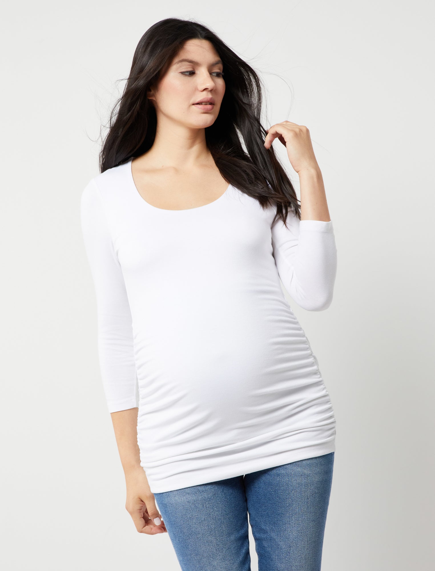 Long Sleeve Turtleneck Maternity Top - A Pea In the Pod