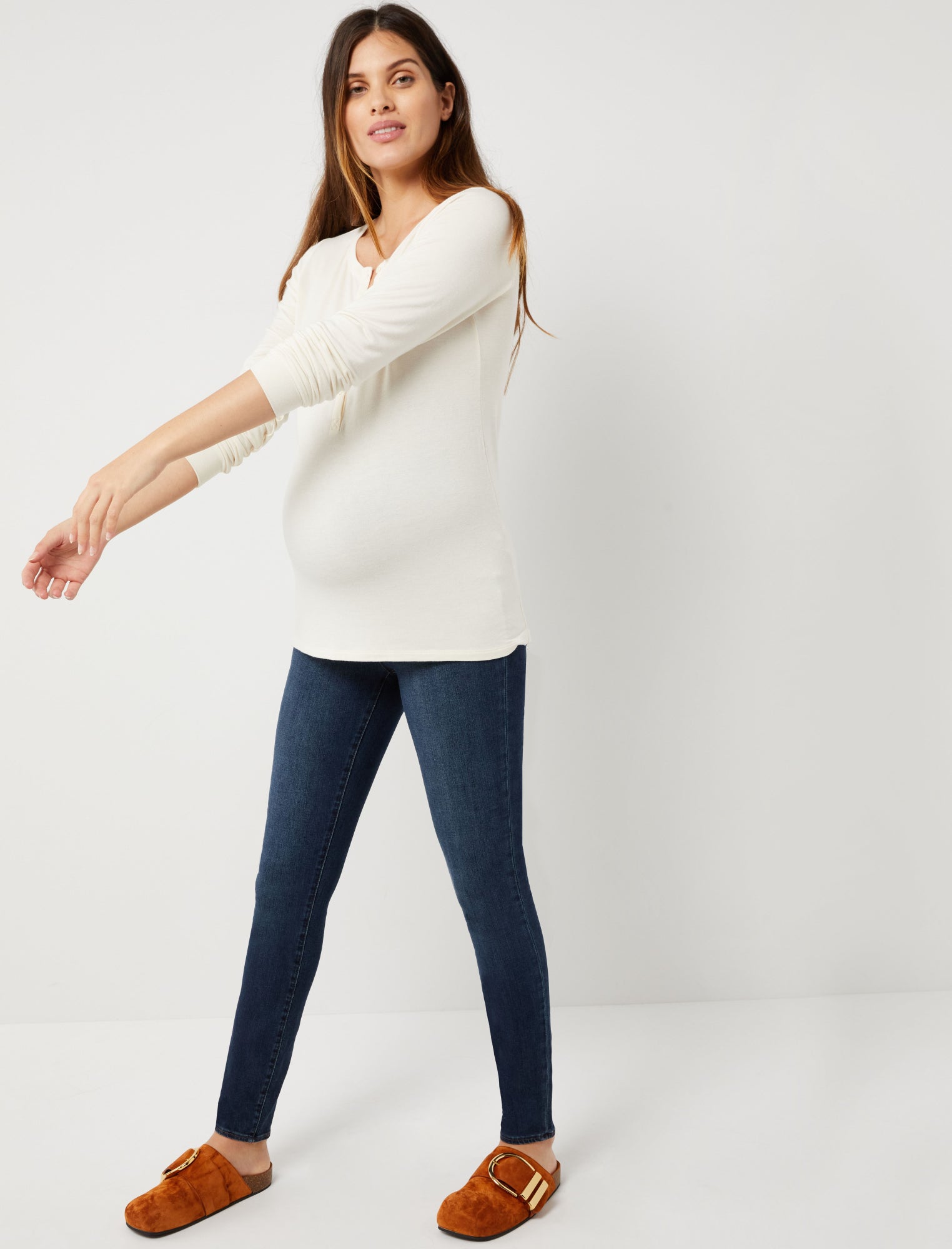 Selena Mama J Maternity Jeans by J BRAND for $23