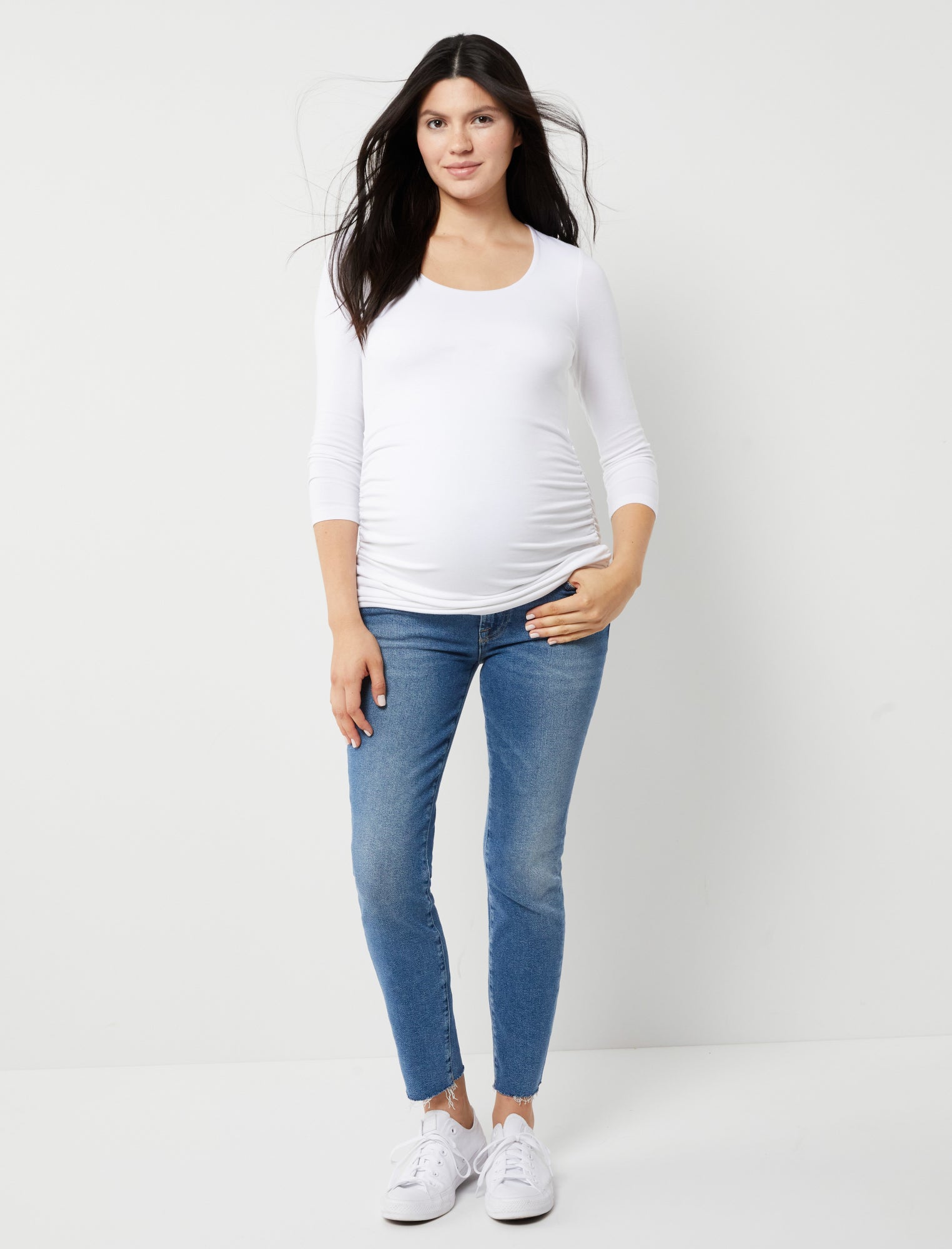 AG Jeans, AG Jeans Secret Fit Belly Legging Ankle Maternity Jeans- Coal  Grey in