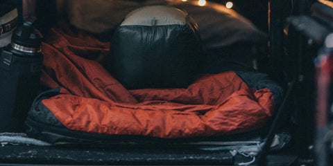 Sleeping Bag In Back Of Car