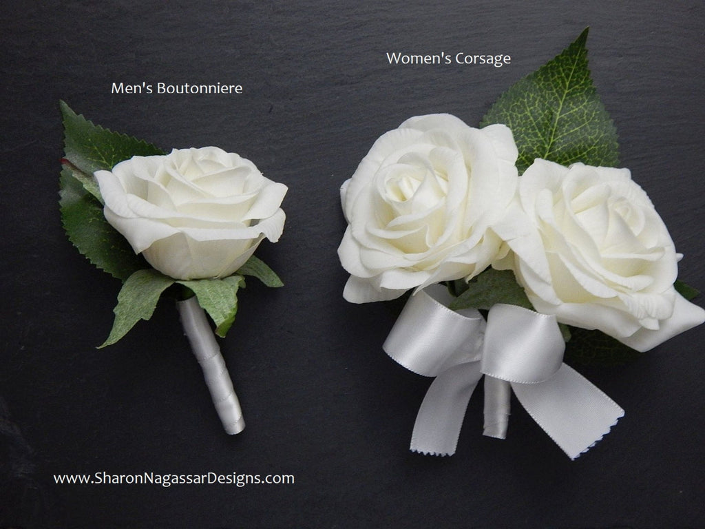 Corsage OR Boutonniere, champagne/tan/beige, burgundy, calla lily, ros –  Sharon Nagassar Designs