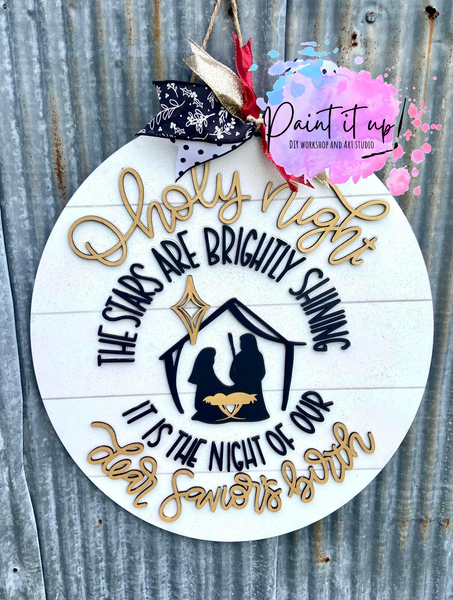 Cow Print Baby Wooden Door Hanger – Paint it up Chesnee