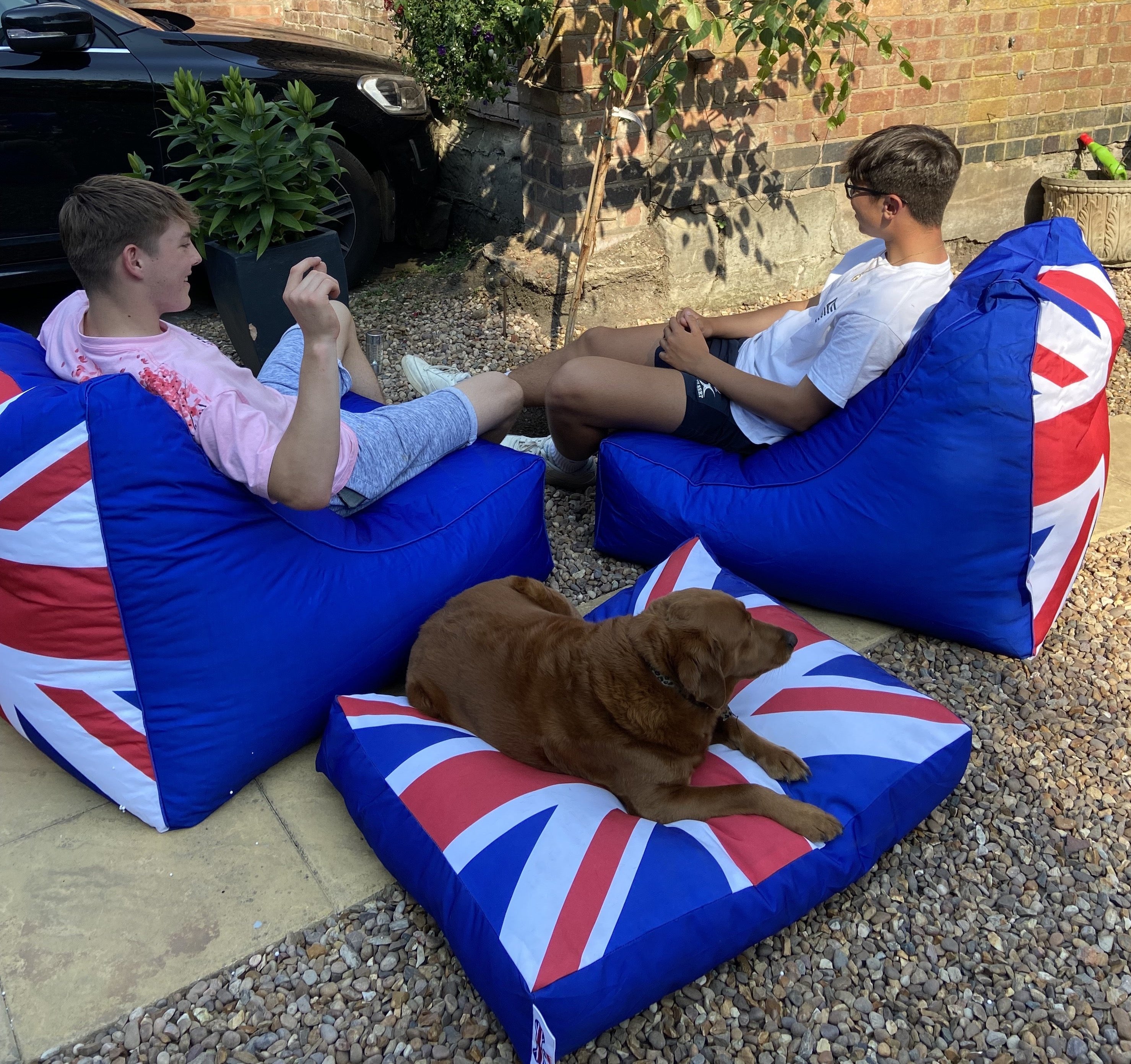 large union jack bean bag