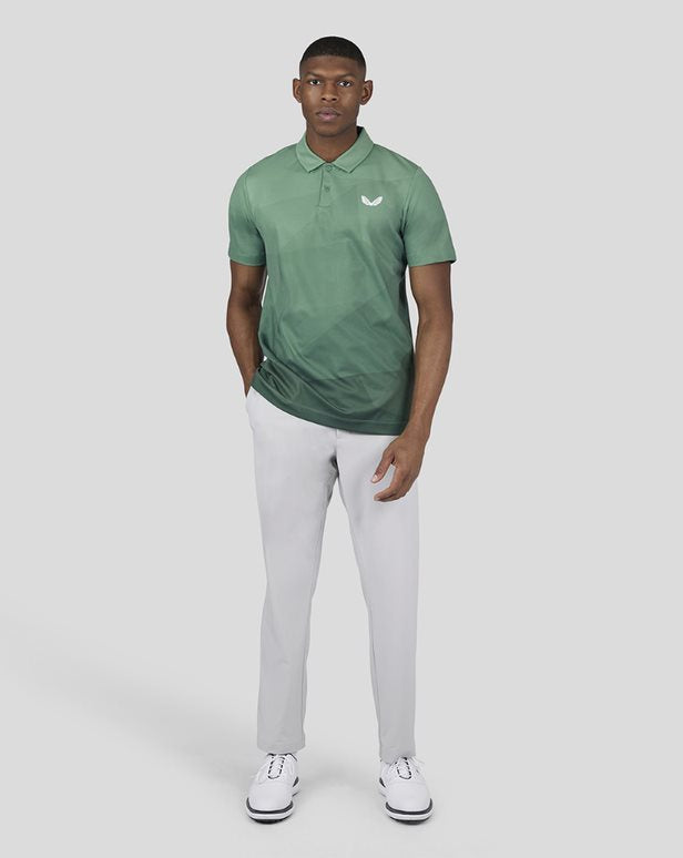 Men's Golf Printed Polo - Hunter Green – Castore
