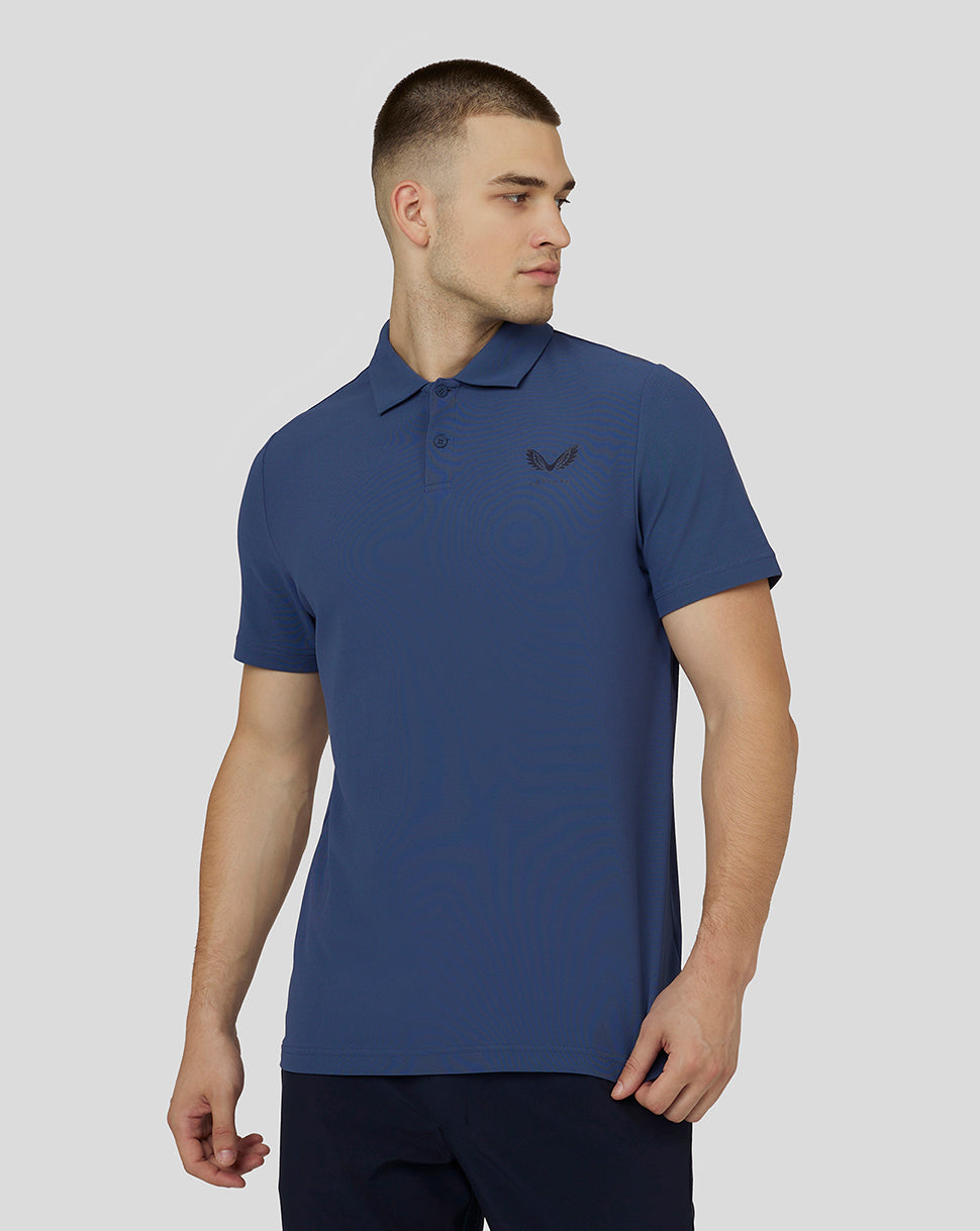 Men's Golf Short Sleeve Essential Polo - Oceana Blue – Castore