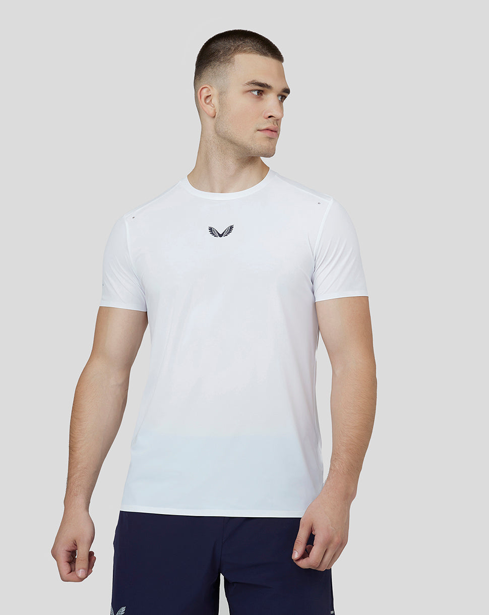 Men’s Zone Ventilated Training T-Shirt - White – Castore