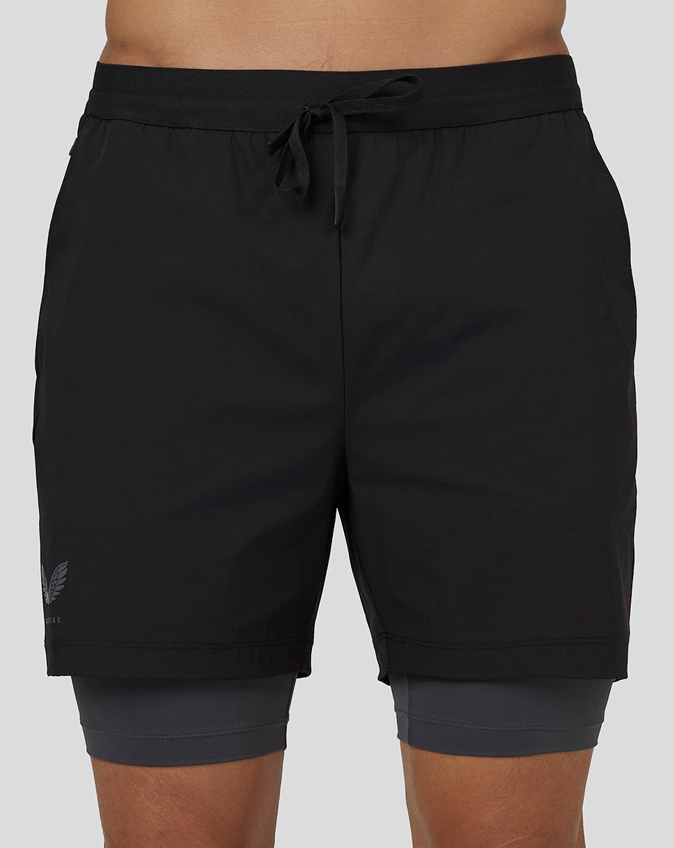 Men’s Flow 2-in-1 Shorts - Black – Castore