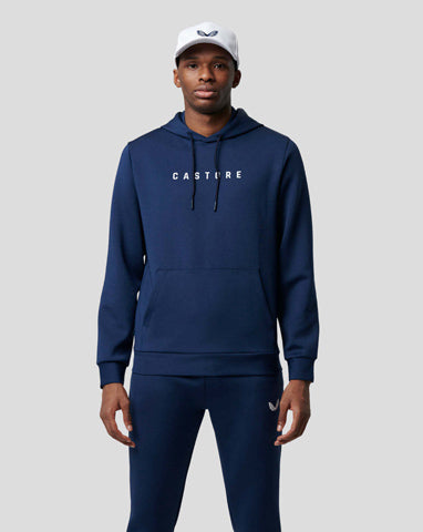 Man in navy hoodie for gym