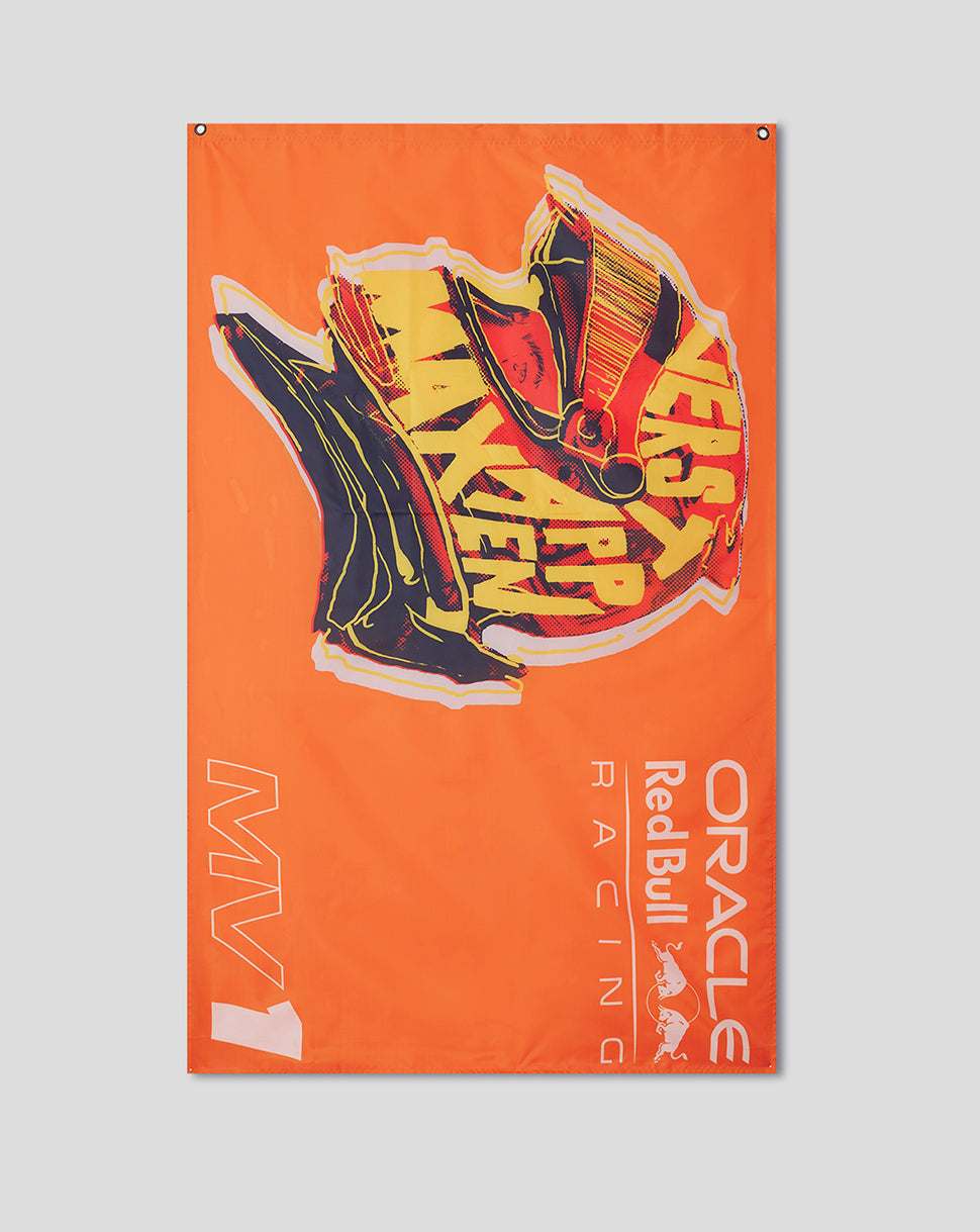 Oracle Red Bull Racing Unisex Max Verstappen Flag - Exotic Orange – Castore