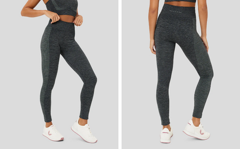 Womens grey seamless gym leggings