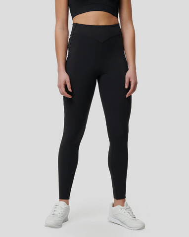 Black Castore womens gym leggings with pockets