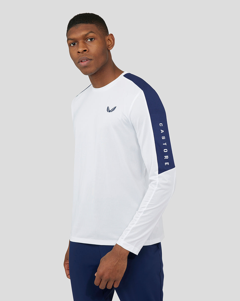 White Cobalt Capsule Long Sleeve Active T-shirt