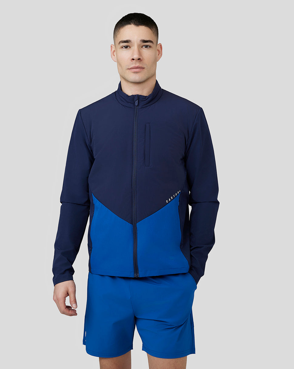 Men’s Long Sleeve Hybrid Jacket - True Blue – Castore