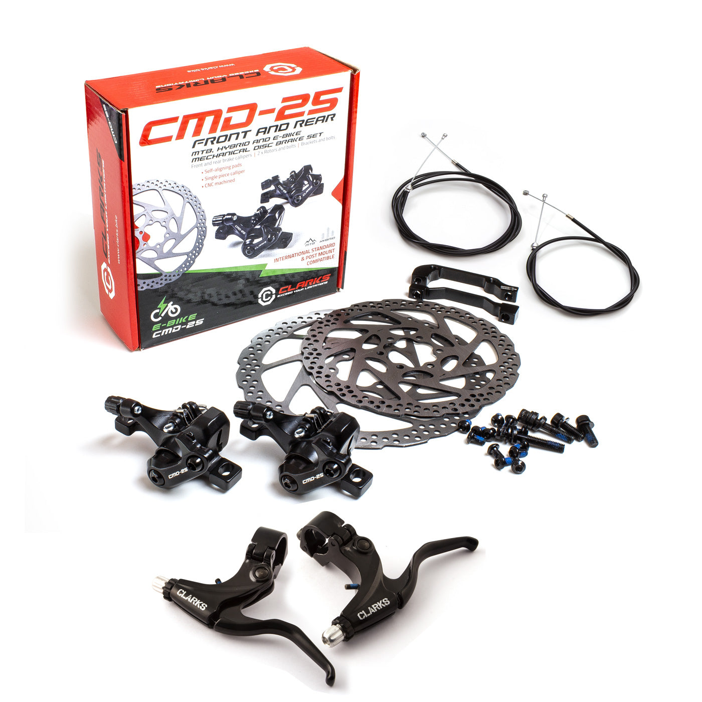 View CMD25 Mechanical Disc Brake Set Levers Cables information