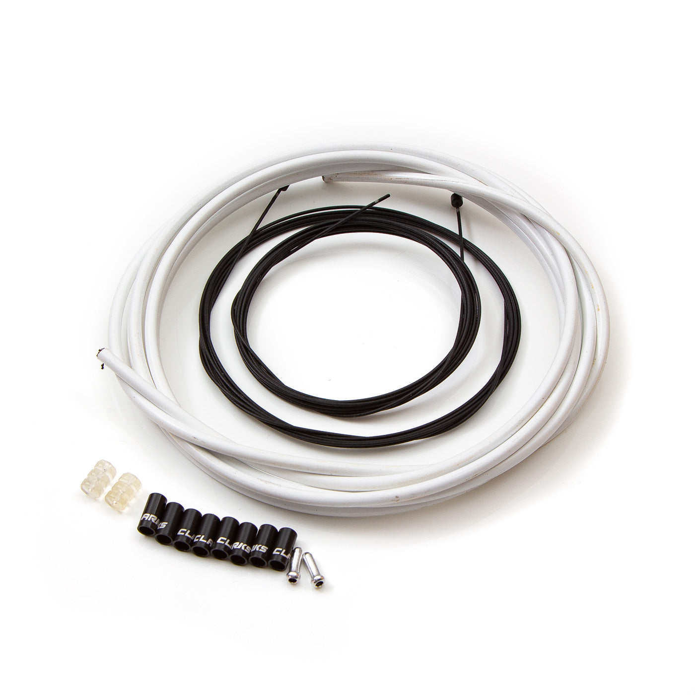 View Clarks Lightweight Alloy Housing Gear Cable Kit White information