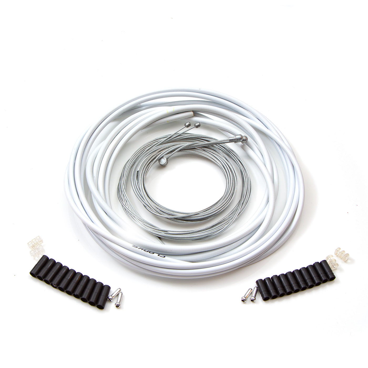 View Clarks Stainless Steel Universal Brake Gear Cable Kit WHITE information