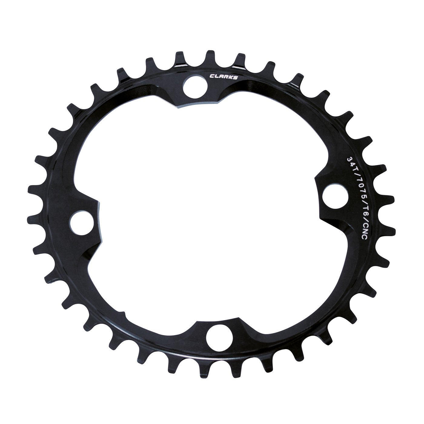 View Clarks MTB Oval Chainring CNC 7075 T6 Alloy 104BCD Narrow Wide 34t information