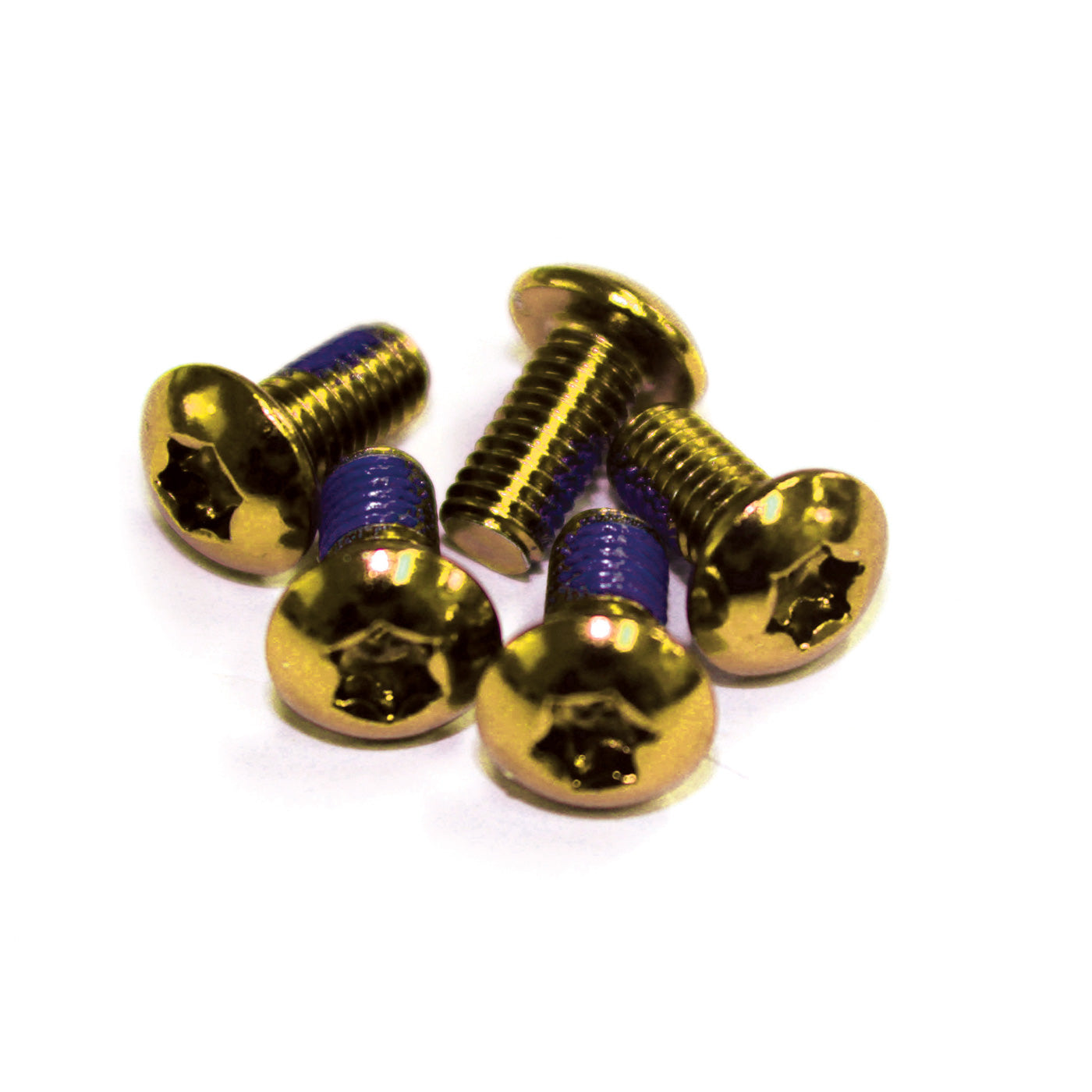 View Rotor bolts anodised steel Torx Head Gold information