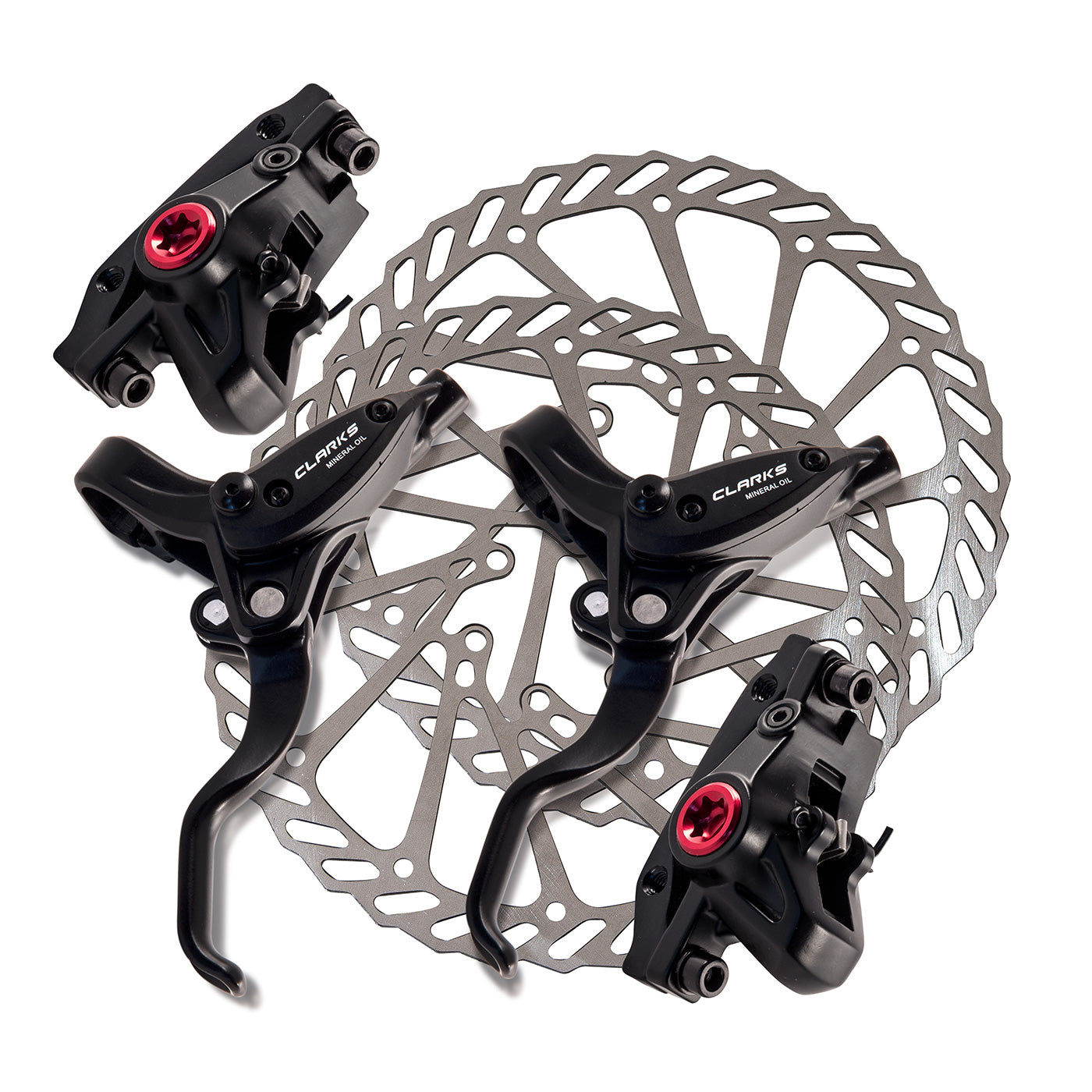 View Clarks M2 Hydraulic Disc Brake Set Front 180mm Rear 160mm information