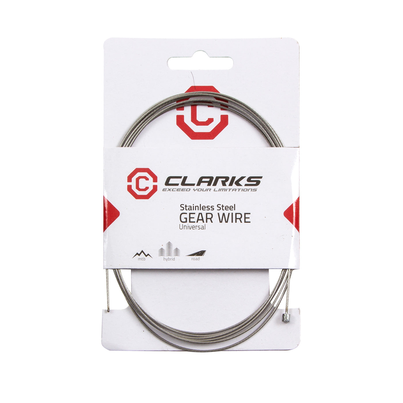 View Clarks Stainless Steel Gear Wires MTB Hybrid Road Bike 2275mm 1X Gear information