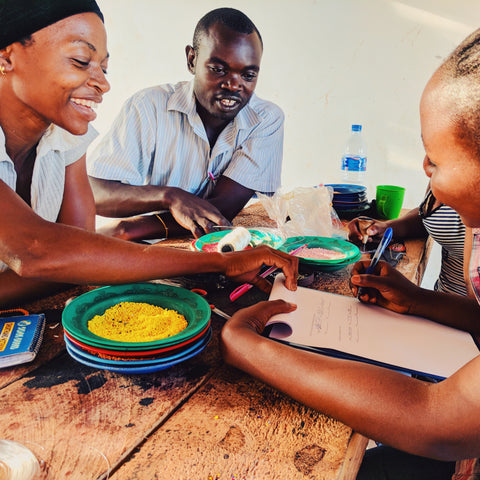 Artisans at Swahili Coast Cooperative in Tanzania.