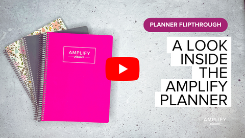 amplify planner flip through video